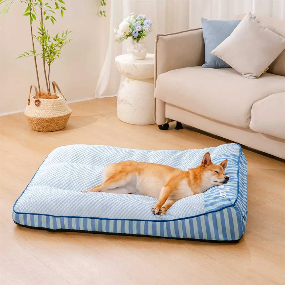 Orthopädische Hunde-Kühlmatte Bett – Waschbare Sommer-Matratze mit Beruhigungseffekt – Umweltfreundlich & Rechteckig