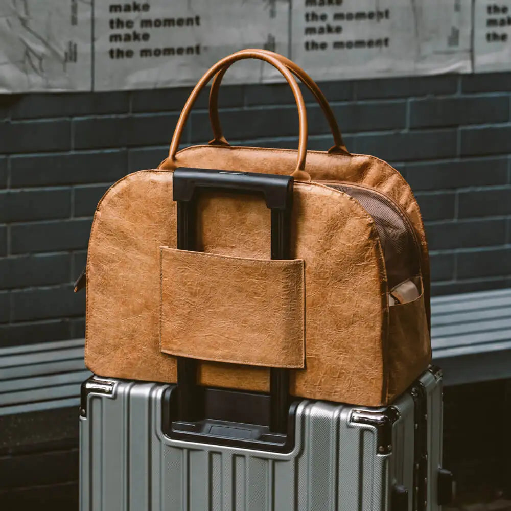 Dual-Use Design: Nutzen Sie die Tasche als stylischen Carrier für den Weg zum Tierarzt oder als sicheren Booster-Sitz im Auto
