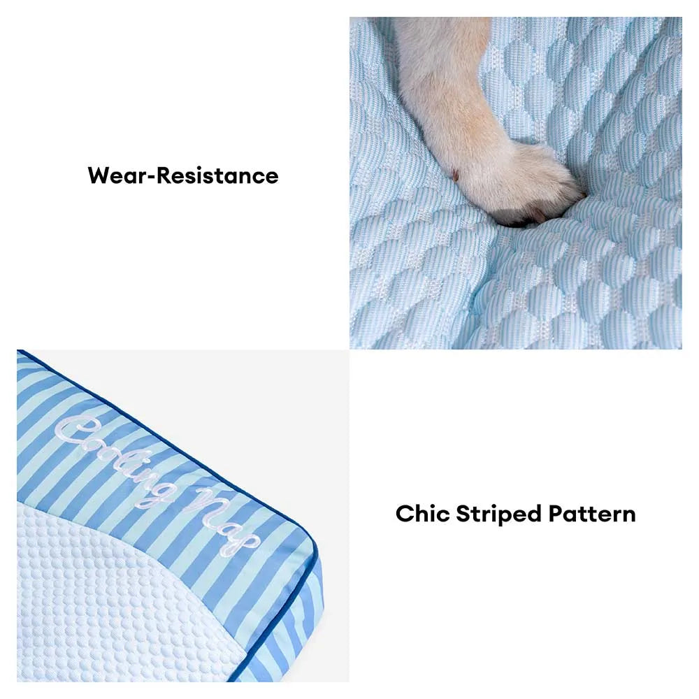 Orthopädische Hunde-Kühlmatte Bett – Waschbare Sommer-Matratze mit Beruhigungseffekt – Umweltfreundlich & Rechteckig