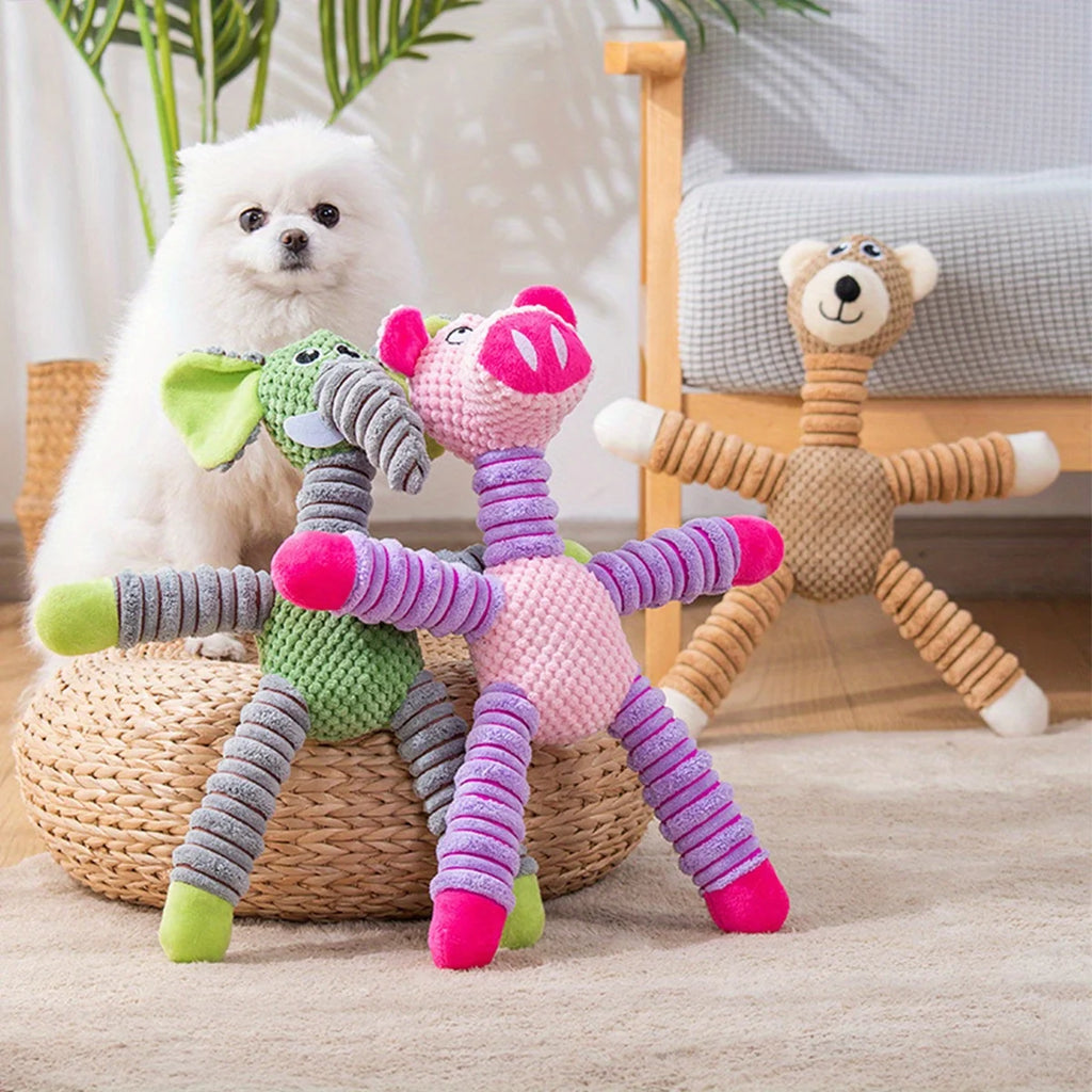 Beruhigendes Plüsch-Hundespielzeug – Kuscheltier gegen Trennungsangst & sanftes Kauspielzeug für zahnende Welpen