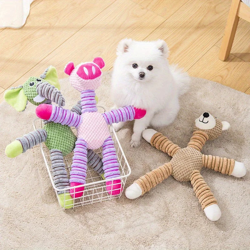 Beruhigendes Plüsch-Hundespielzeug – Kuscheltier gegen Trennungsangst & sanftes Kauspielzeug für zahnende Welpen